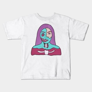 Pop Art Zombie Girl Kids T-Shirt